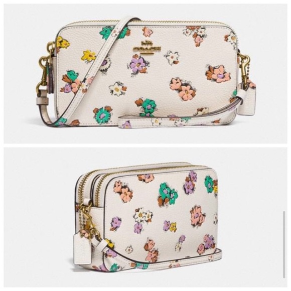 COACH Floral Kira Print Crossbody Wristlet - Picture 14 of 15